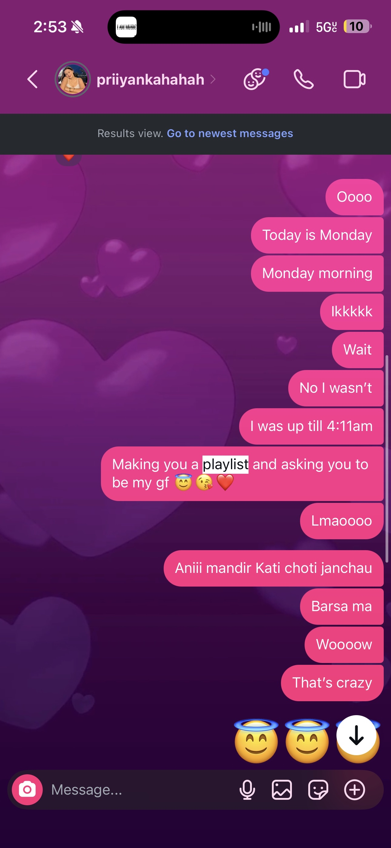 Up till 4:11am making playlist