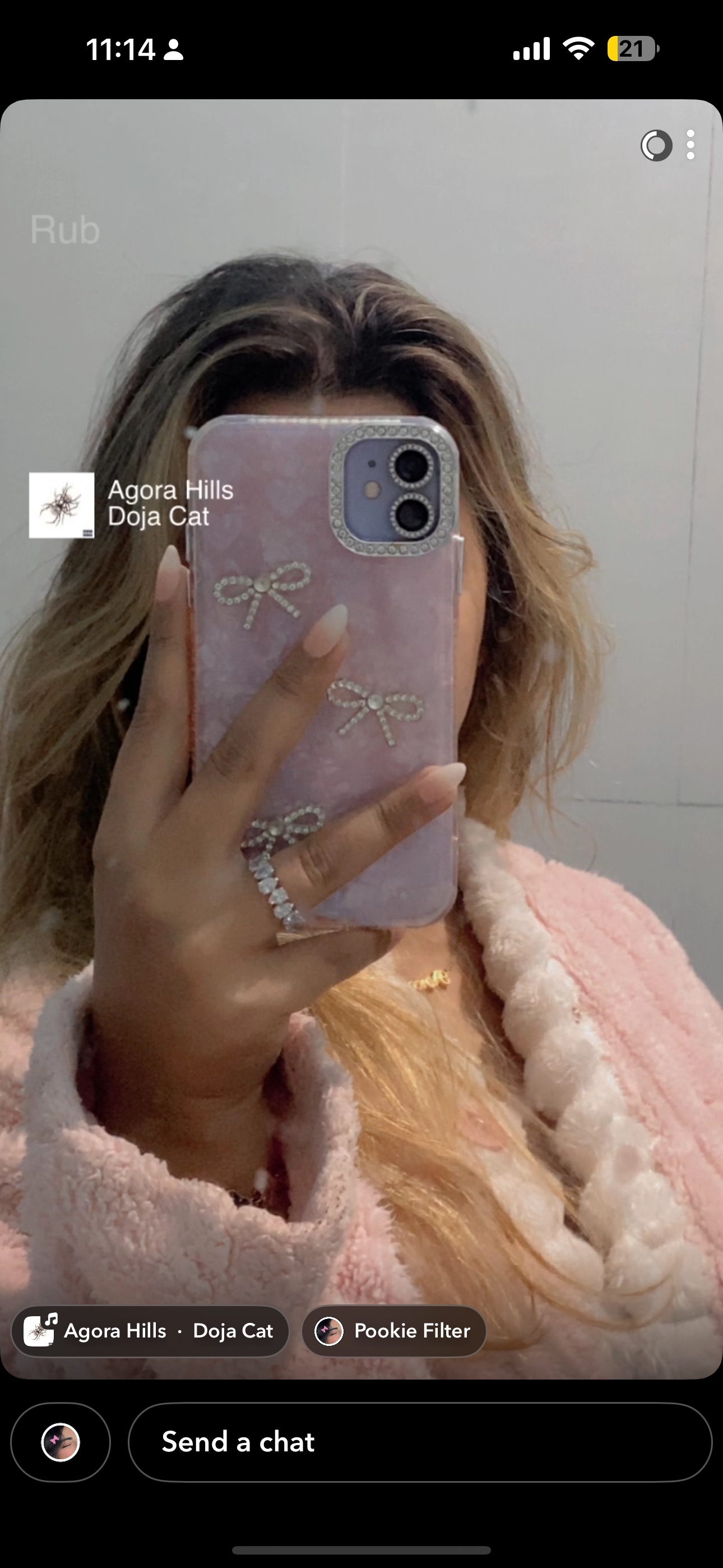 Priyanka wearing the promise ring